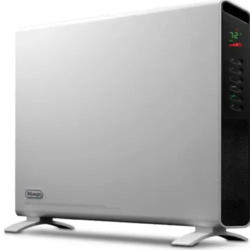 120V 1500W Slimstyle Digital Convection Panel Heater With Dual Fan White 1