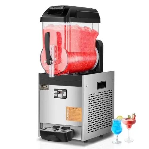 "12L Commercial Slushy Machine - 48 Cups Stainless Steel Margarita & Smoothie Maker For Home, Party, Restaurants, And Bars" 1
