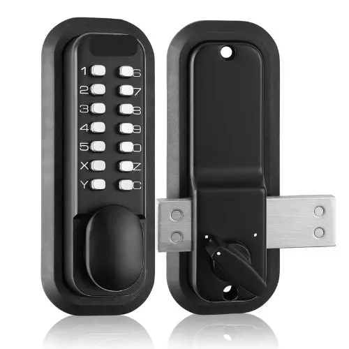 14-Digit Mechanical Keypad Gate Lock With Knob, Outdoor Waterproof Ol601hd2-B-01 1