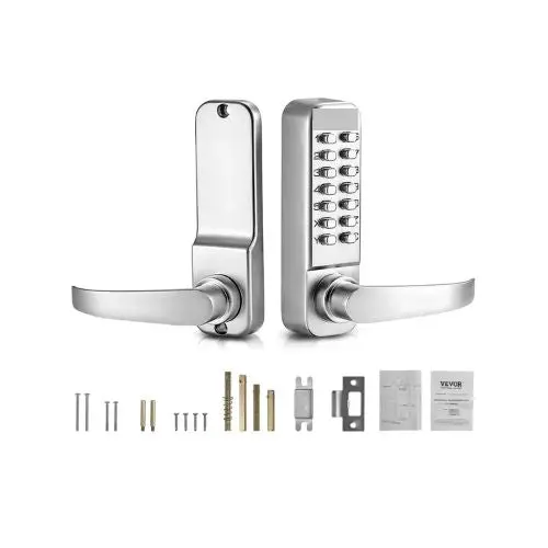 14 Key Mechanical Keyless Entry Door Lock  For Home Office Outdoor Fence Garage Yard 1