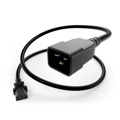 14Awg 15A C13 To C20 Heavy-Duty Power Cord Black 1