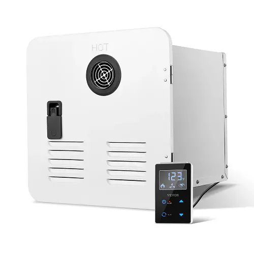 15" X 15 Inch Compact White Door Rv Tankless Shower Heater 42,000 Btu With Remote White Tmrvq-05010242 1
