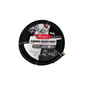 150 Psi Black Rubber Tube Water Hose With Fittings Avawb-075-150Gh50 1