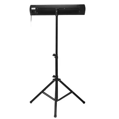 1500W Infrared Patio Heater With Remote, Led Display, 3-Speed Timer, Wall/Ceiling Mount & Stand Eatb28-80-2 1
