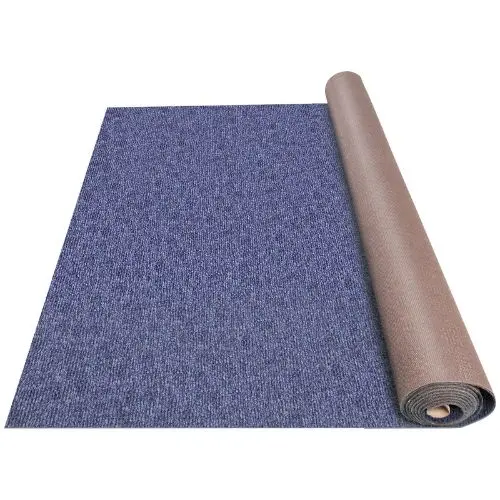 18' Ft Deep Blue Marine Carpet Garage Outdoor Area Rug Runner Anti-Slide Porch Rug Marine Grade Carpet 1