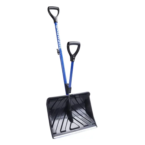 18-Inch Blade Spring-Assisted Handle For Easy Shoveling Strain-Reducing Snow Shovel 1
