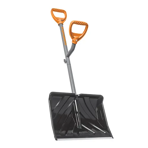 18-Inch Shovel 34.5-Inch Shaft Steel Shaft Impact-Resistant Snow Shovel 1
