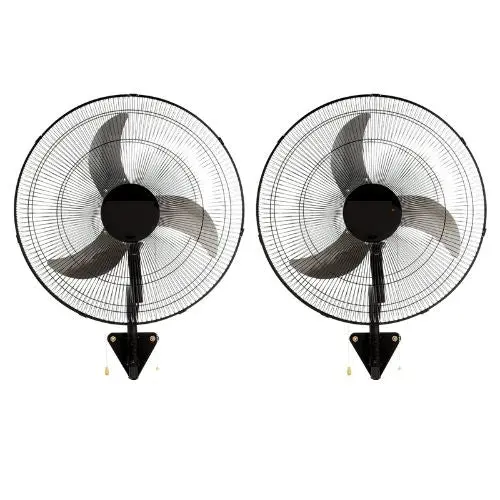 18″ Oscillating Industrial Wall Mount Fan, 3-Speed, 4000 Cfm (2-Pack) 1