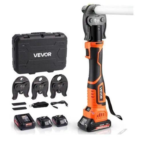 18Velectric Pipe Crimping Tool Pex Press Tool Kit With 3 Vpf Jaws Fast Charger & Carrying Case 1