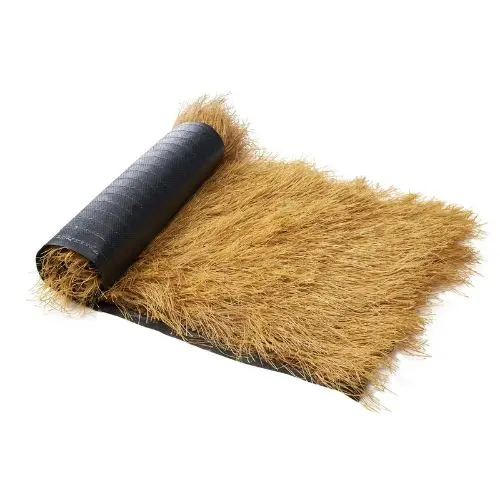 19-20 X 236.4 Inch  Mexican Style Tiki Hut Bar Grass Skirt Roof And Artificial Thatch Roofing D1-50600 1