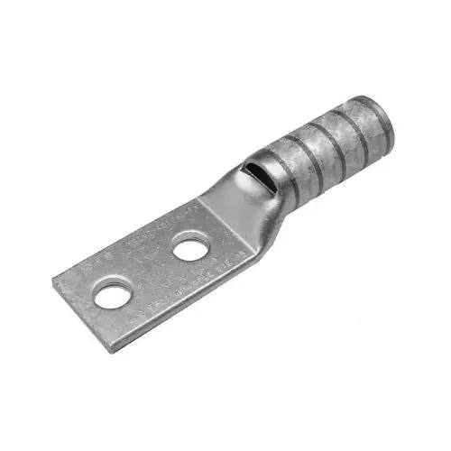 2/0 Awg Flex 3/8" Stud 2 Hole Long Barrel Compression Copper Lug Yazv262tc38fx 1