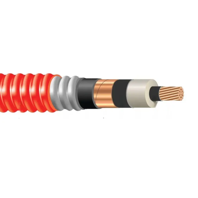 2/0 Awg Hvteck Copper 175 Mil Trxlpe Ts Aia 15Kv 100% Il Red Pvc Jacket Csa 1
