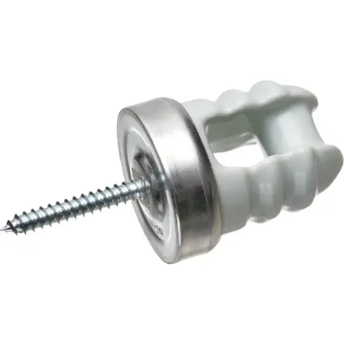 2-1/4 Inch Non Metallic Plastic Snap-In Connector For Wire Holder With Steel Clip 612 1