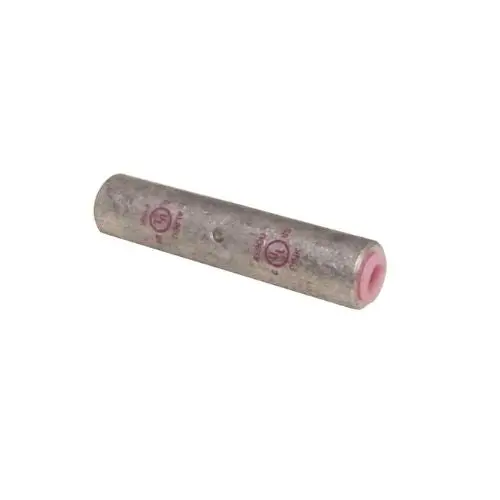 2 Awg Dual Rated Aluminum Compression Splice For Copper & Aluminum Pink 93214 1