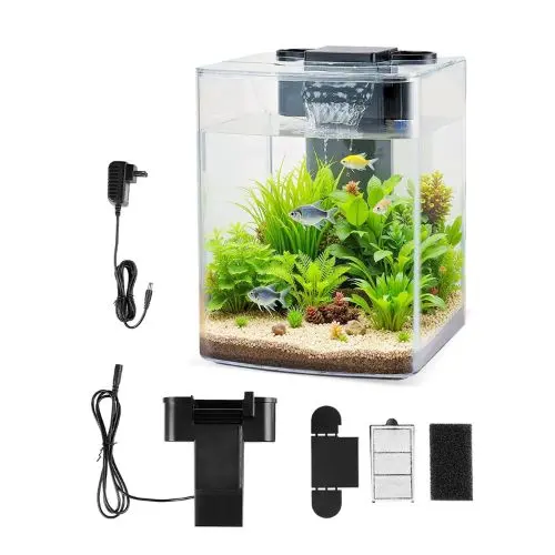 2-Gallon Smart Arch Aquarium With 3-Color Led Lighting 1