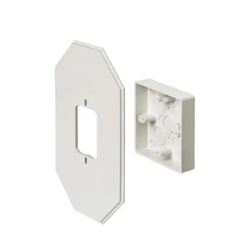 2 Gang 15-1/2 Cubic Inches Single Gang Siding Mount Electrical Box Uv-Rated Plastic 8081Dbl 1