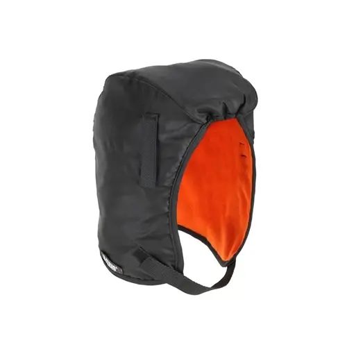 2-Layer Polyester Winter Hard Hat Liner With Ear And Head Coverage Black 1