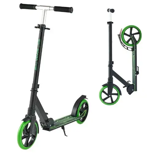 2-Wheel Kick Scooter For Kids 8+ Teens & Adults Adjustable Handlebar Anti-Slip Deck Lightweight 220 Lbs Capacity 1