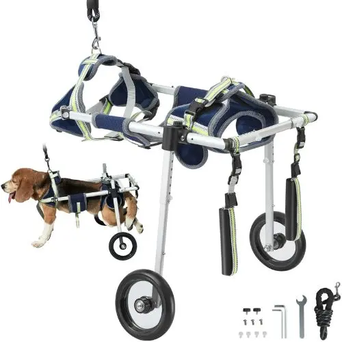 2 Wheels Dog Wheelchair And Back Legs Pet Wheelchair Injured Disabled For Dog Cart Ss2-S 1