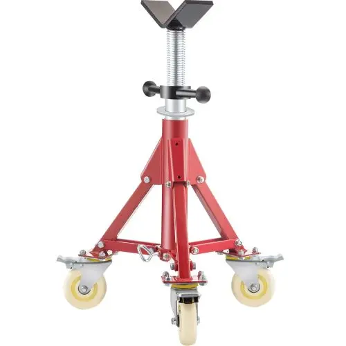 20 - 37 In V Head Pipe Stand Adjustable Height Pipe Jack Stands Folding For Pipe Vv-P-1107Cv 1
