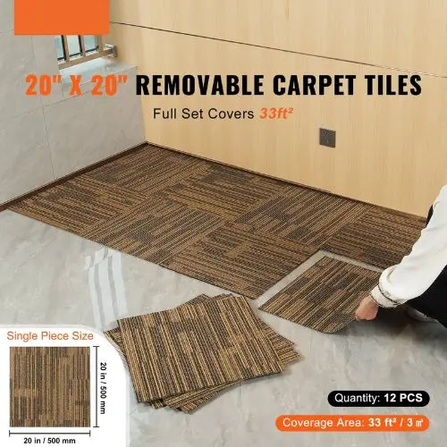 20 X 20 In Tiles Reusable Squares With Padding Attached  For Bedroom Living Room 20 X 20- T12 1