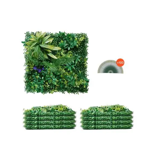 20 X 20 Inch Artificial Grass Wall Panels For Indoor Outdoor (8 Pcs) 1