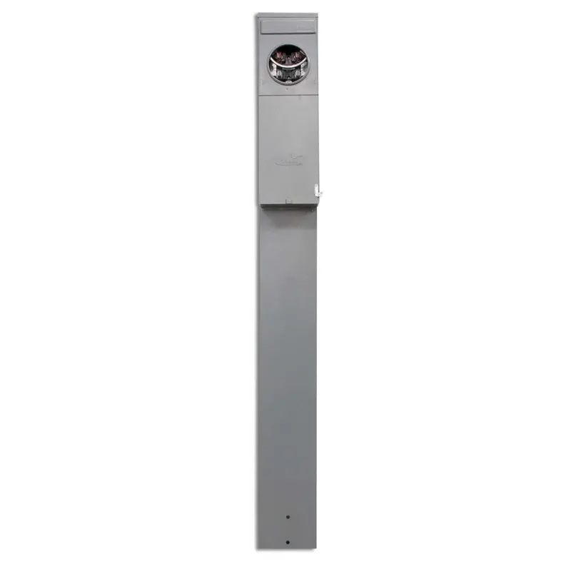 200A 240V 1 Phase Galvanized Steel Earth Burial Post M282c1p6h 1
