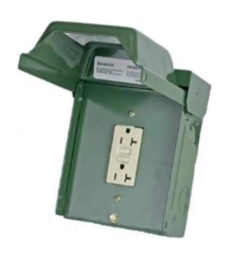 20A 120V Surface Unmetered Green Power Outlets U010010grp 1