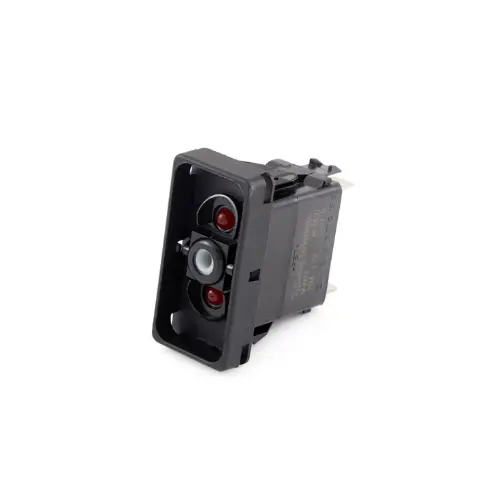 20A 12Vdc Spst On-On Dual Red Led Illuminated Rocker Switch V4d2uttb-00000-000 1