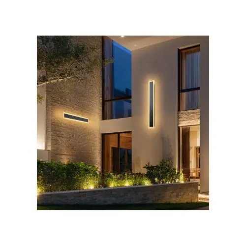 23.6 Inch Modern Weatherproof Led Outdoor Long Bar Wall Sconce Light Fixture 1