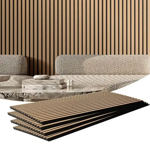 23.6 X 47.2 In Wood Slat Acoustic Panels For Noise Reduction 1