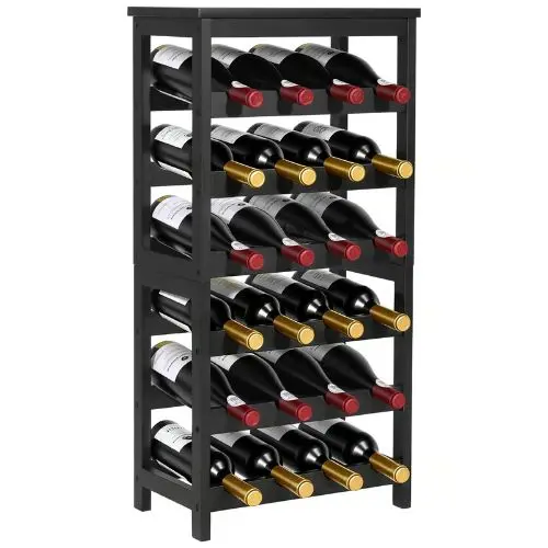 24 Bottle Detachable Wine Rack For Kitchen Cellar Bar Dining Room (6-Tier) 1
