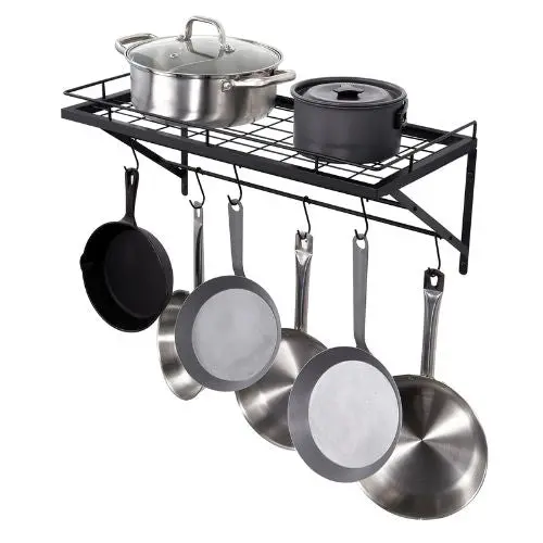 24 Inch Pot And  Hanging Two In One Storage Rack For Ktchen Bb-Bggj01 1