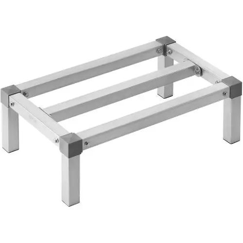 24 X 14” Aluminum Dunnage Rack, 1000 Lbs Capacity, Adjustable Storage For Restaurants & Kitchens (Assembled Type) 1