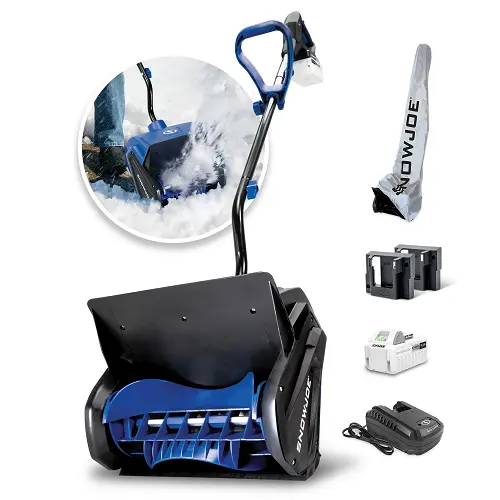 24V Cordless Snow Shovel Kit With 4.0Ah Battery, Charger, Holder & Cover 1