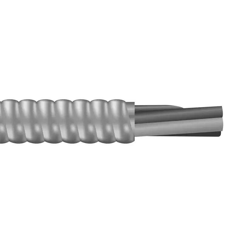250' 12/2 Solid Metal Clad Mc Copper Conductor W/G 600V Aluminum Armored Cable 1
