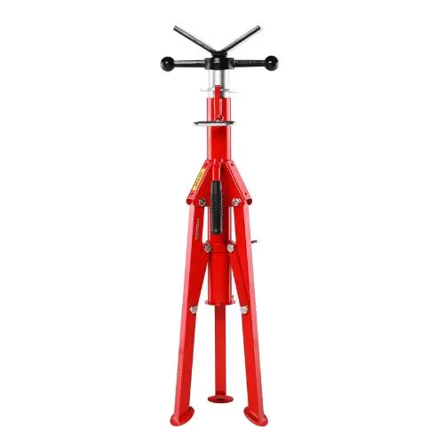 2500Lbs V Head Pipe Stand Adjustable Height Pipe Jack Stands Folding For Pipe Hs2500 1