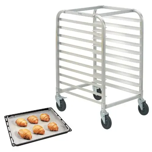 26"L  X  20.3"W  X  39"H Bun Pan Aluminum Racking Trolley Storage For Kitcen And Bakery Lhpr-10R 1