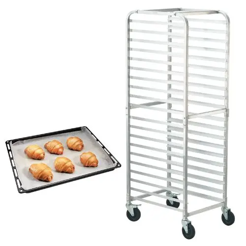 26"L X 20.4"W X 70"H  Bun Pan Aluminum Racking Trolley Storage For Kitcen And Bakery Lhpr-20R 1