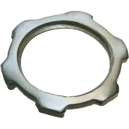 3-1/2 Inch Metal Threaded Conduit Locknut For Electrical Box Connections 409 1