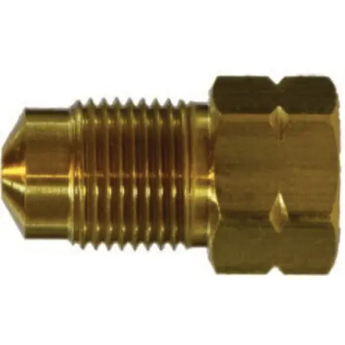 3/16 Inch Female Inverted Flared M10 Bubble Male Inverted Flared Brass Adapter 12335 1