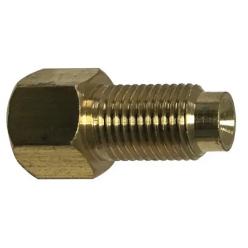 3/16 Inch Female Inverted Flared M10 Male Inverted Flared Inch Brass Adapter 12205 1