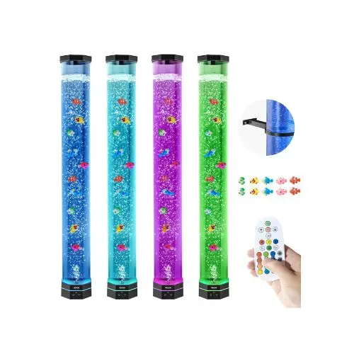 3.3 Ft Decorative Relaxation Bubble Tube Aquarium Lamp For Bedroom Living Room 1