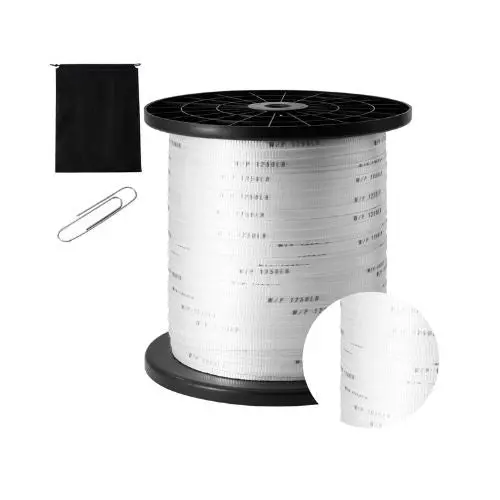 3/4" X 265' Flat Rope Polyester Printed Webbing Cable Pulling Tape 1
