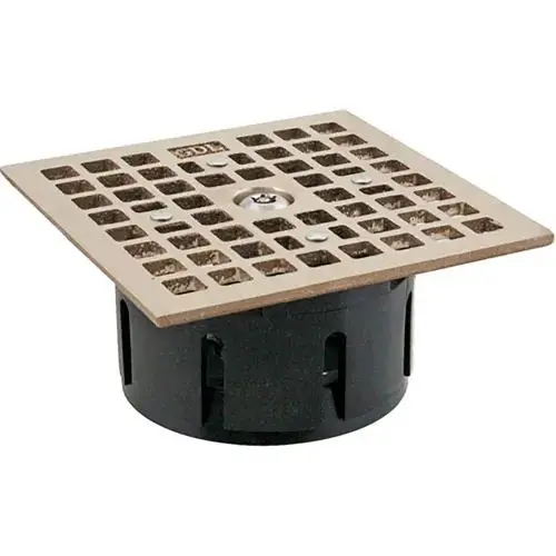 3.5" Square Floor Drain Lock Zurn Drains Allpoints 1021176 1
