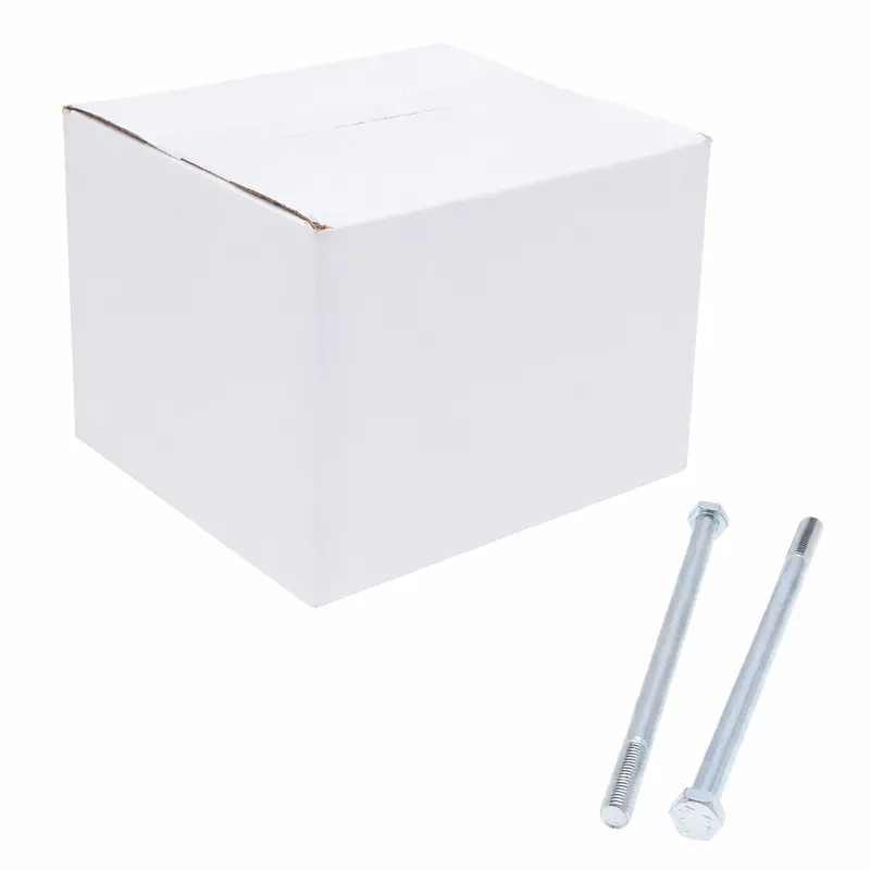 3/8-16X2 Inch Hex Head Cap Screw Type Steel Material Zinc Finish Jbhc24 (Pack Of 100) 1