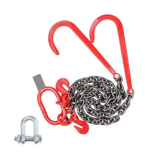 3/8 Inch Heavy Duty Bridle Chain  Safe Working Load For Flatbed Trailer Wrecker Recovery 1