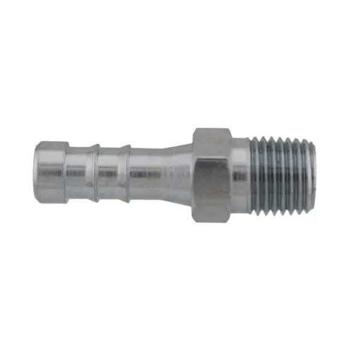 3/8 Inch Hose Barb X 1/4 Inch Male Npt Rigid Male Adapter Steel 34212 1