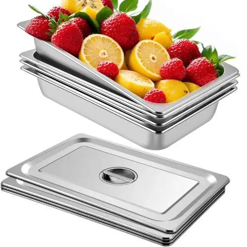 3.9-Inch Deep Commercial Table Pan For Catering Storage Food Uct8090-4 (Pack Of 4) 1
