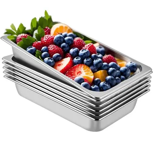 3.9-Inch Deep Commercial Table Pan For Catering Storage Food Uct839-6 (Pack Of 6) 1